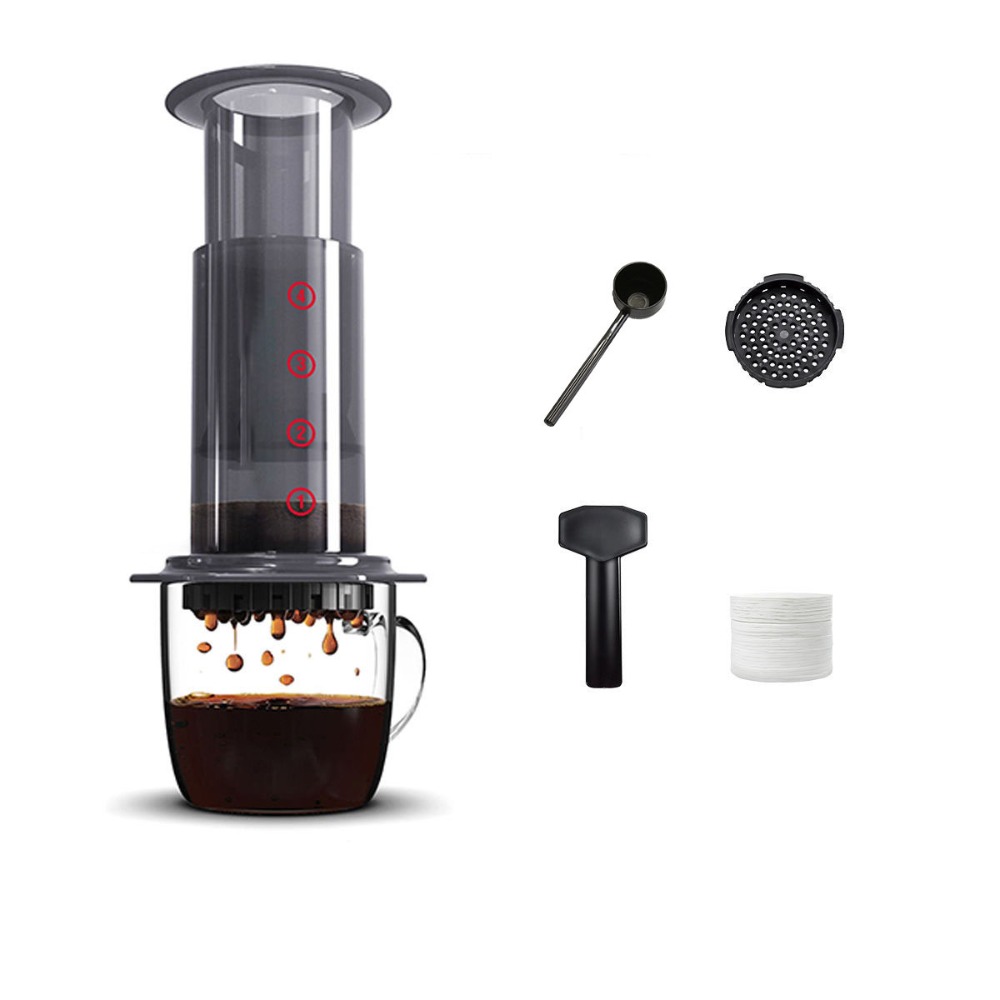 French Press Coffee Maker - Paylaşım Pot Taşınabilir Kahve Su Isıtıcısı