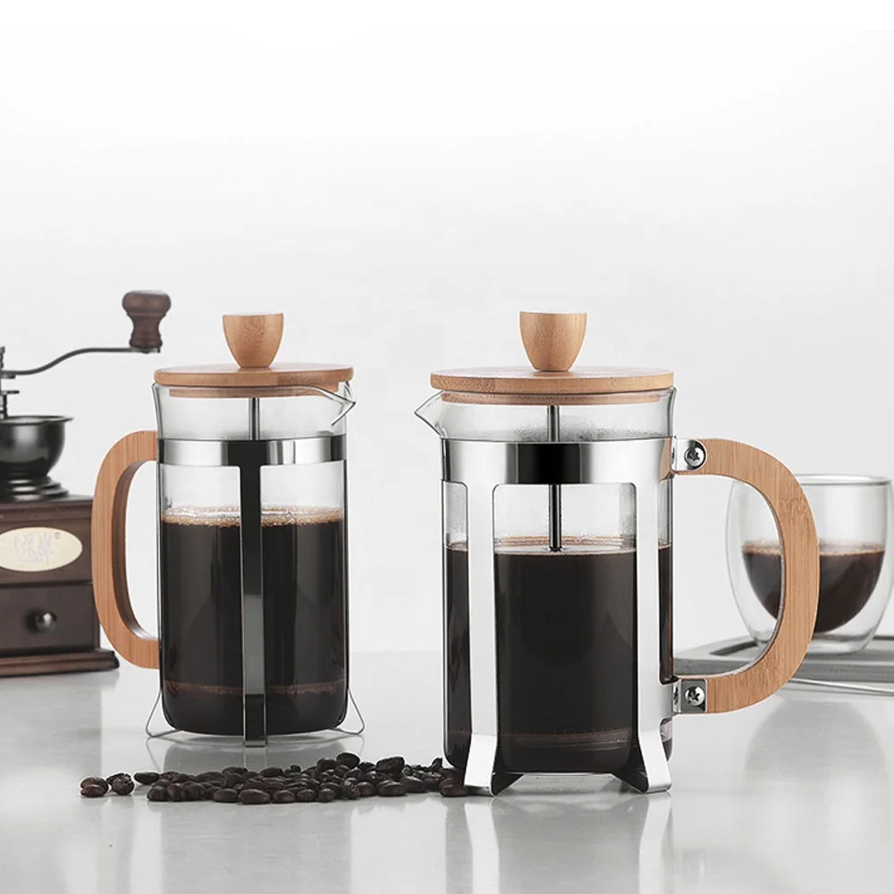 French Press Coffee Maker - 350/600ml Paslanmaz Çelik Presli Demlikler Gıda