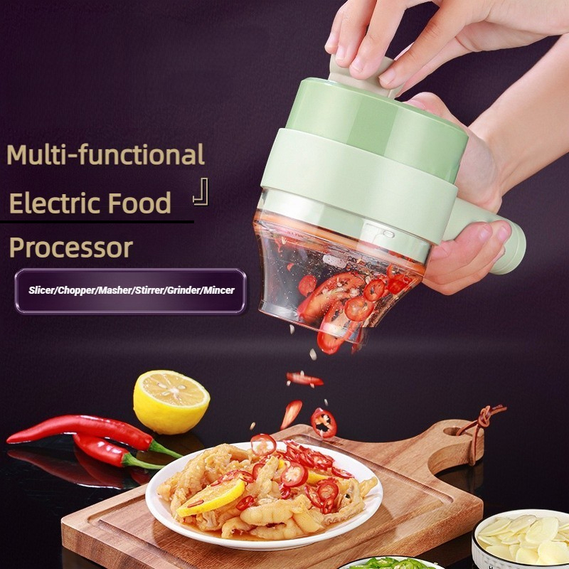 Kitchen Gadgets Garlic - Kablosuz Elektrikli mutfak robotu Sebze Kesici
