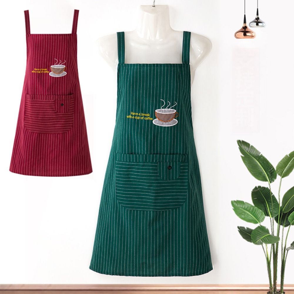 Kitchen Gadgets Trending - Moda basit şerit pamuk kolsuz mutfak