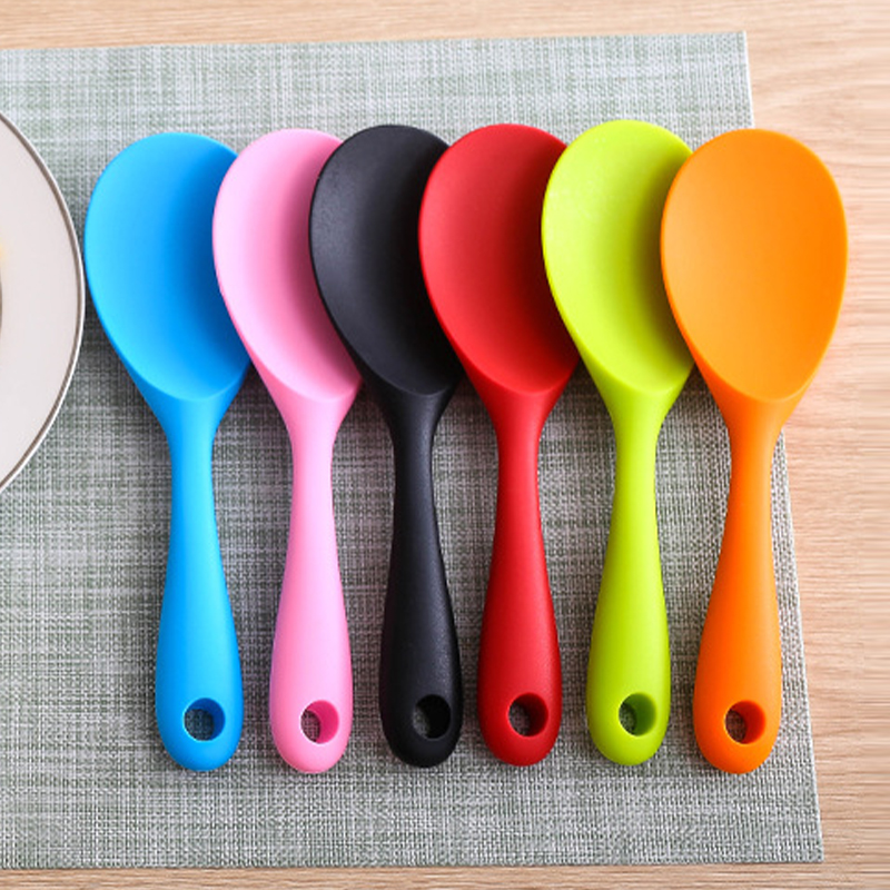 Kitchen Gadgets On Sale - Isıya dayanıklı silikon pirinç kaşığı gıda