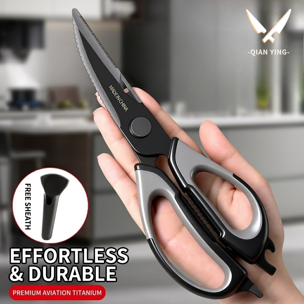 Kitchen Gadgets Ninja - Mutfak makası Titanyum Tavuk kemiği makası