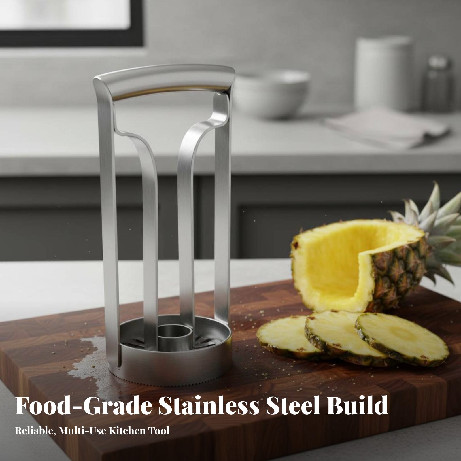 Kitchen Gadgets Save Time - Paslanmaz Çelik Ananas Kesici Gıda Sınıfı