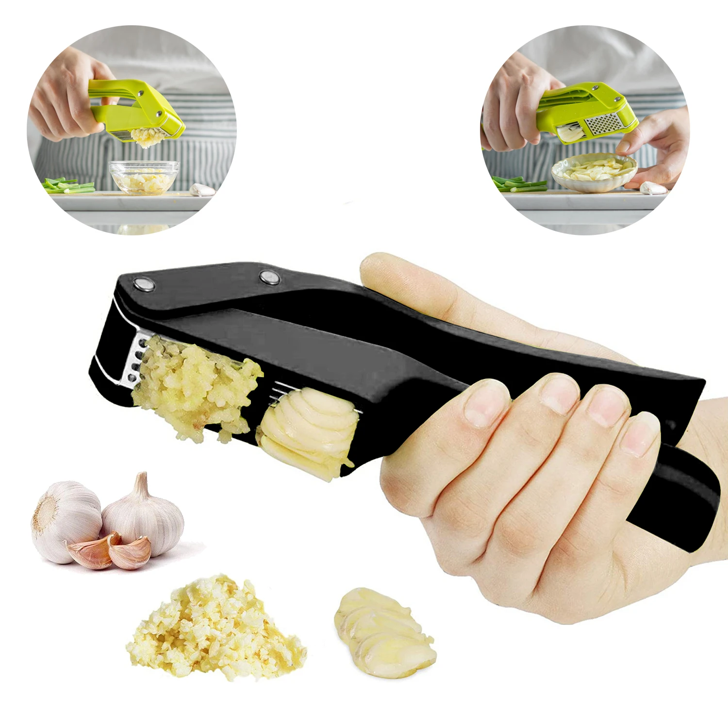 Kitchen Gadgets Garlic - 2'si 1 Arada Sarımsak Ezme ve
