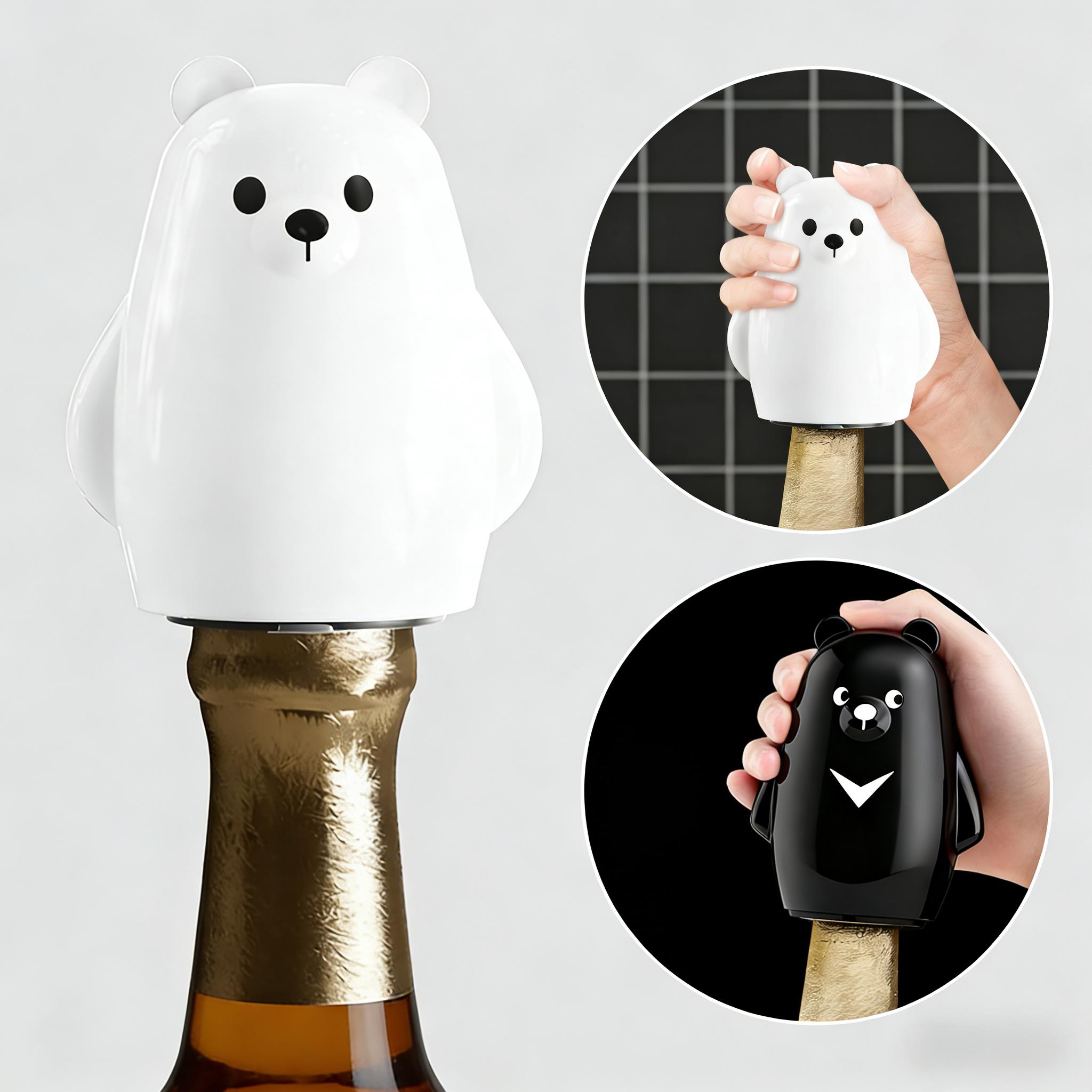 Kitchen Gadgets Ideas - Sevimli Siyah Beyaz Ayı Şişe Açacağı
