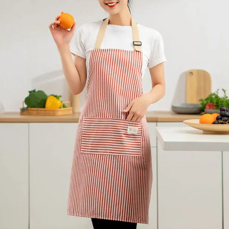 Keten Çizgili Önlük Nefes Alab - Kitchen Gadgets Trending incelemesi ve fiyatı