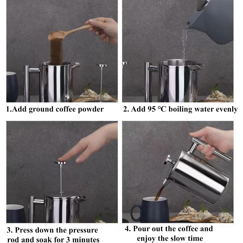 French Press Kahve Makinesi, 3 - French Press Coffee Maker incelemesi ve fiyatı