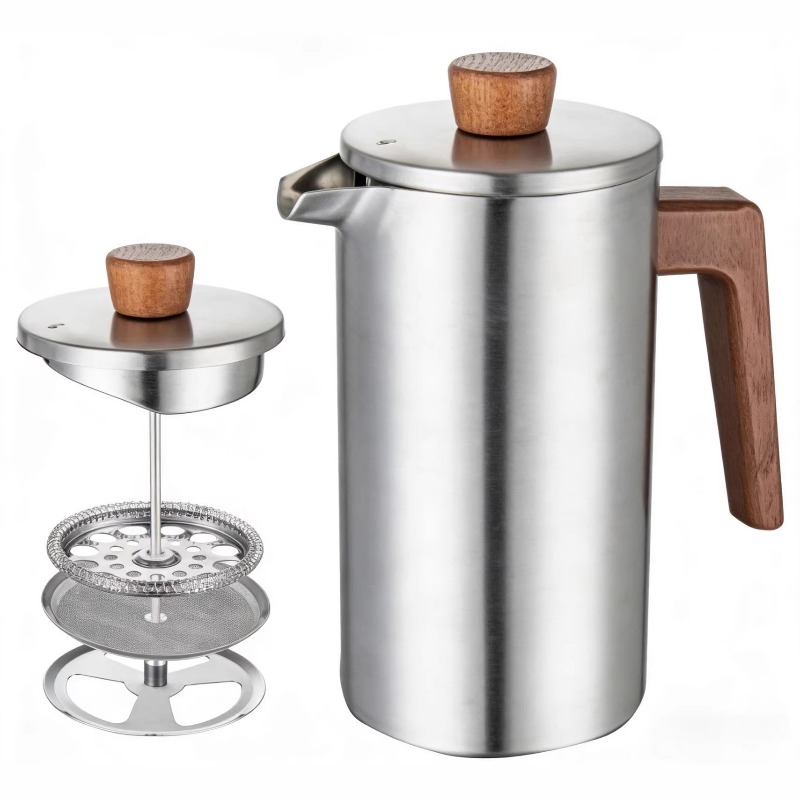 JUSTINLAU 1000ml Paslanmaz Çel - French Press Coffee Maker incelemesi ve fiyatı