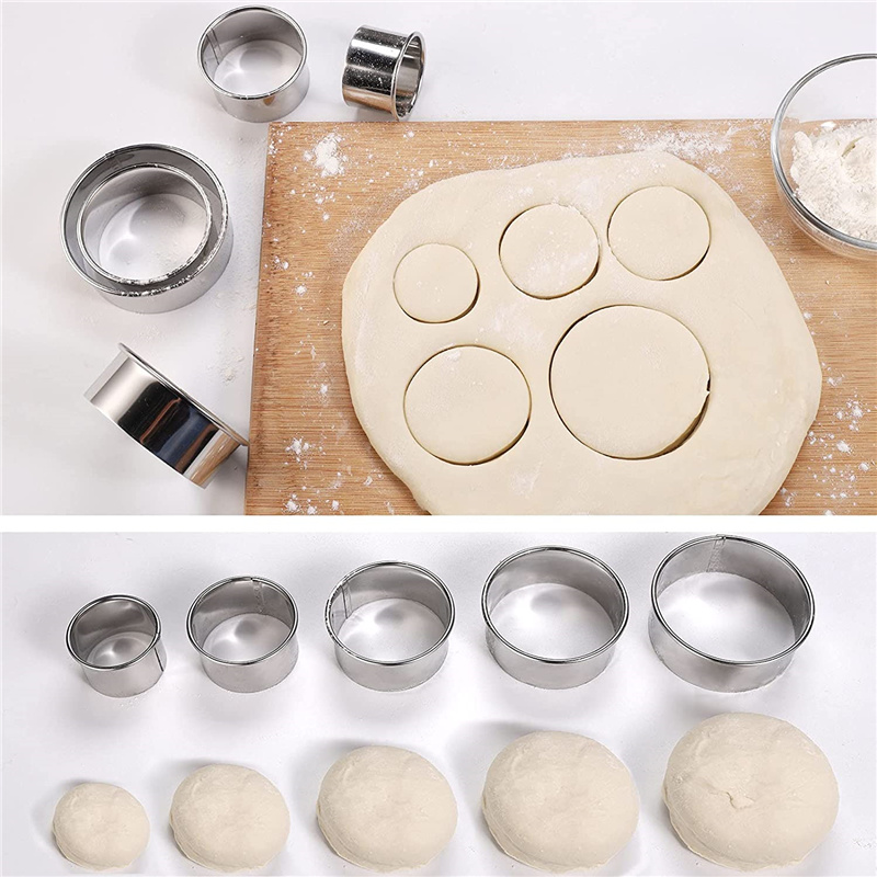 5 adet yuvarlak paslanmaz çeli - Kitchen Gadgets Cutting Tools incelemesi ve fiyatı